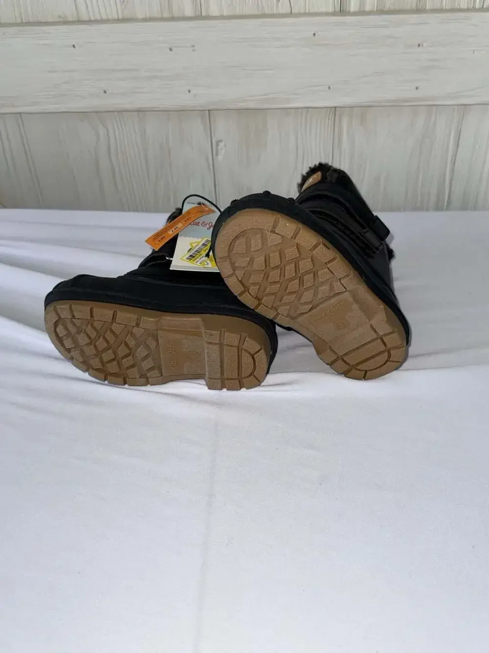 Cat & Jack Toddler Denver Black Winter Snow Boots Size 7